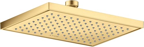 AXOR ShowerSolutions 10-inch Showerhead 1-Spray Rain in Brushed Gold Optic, 3537
