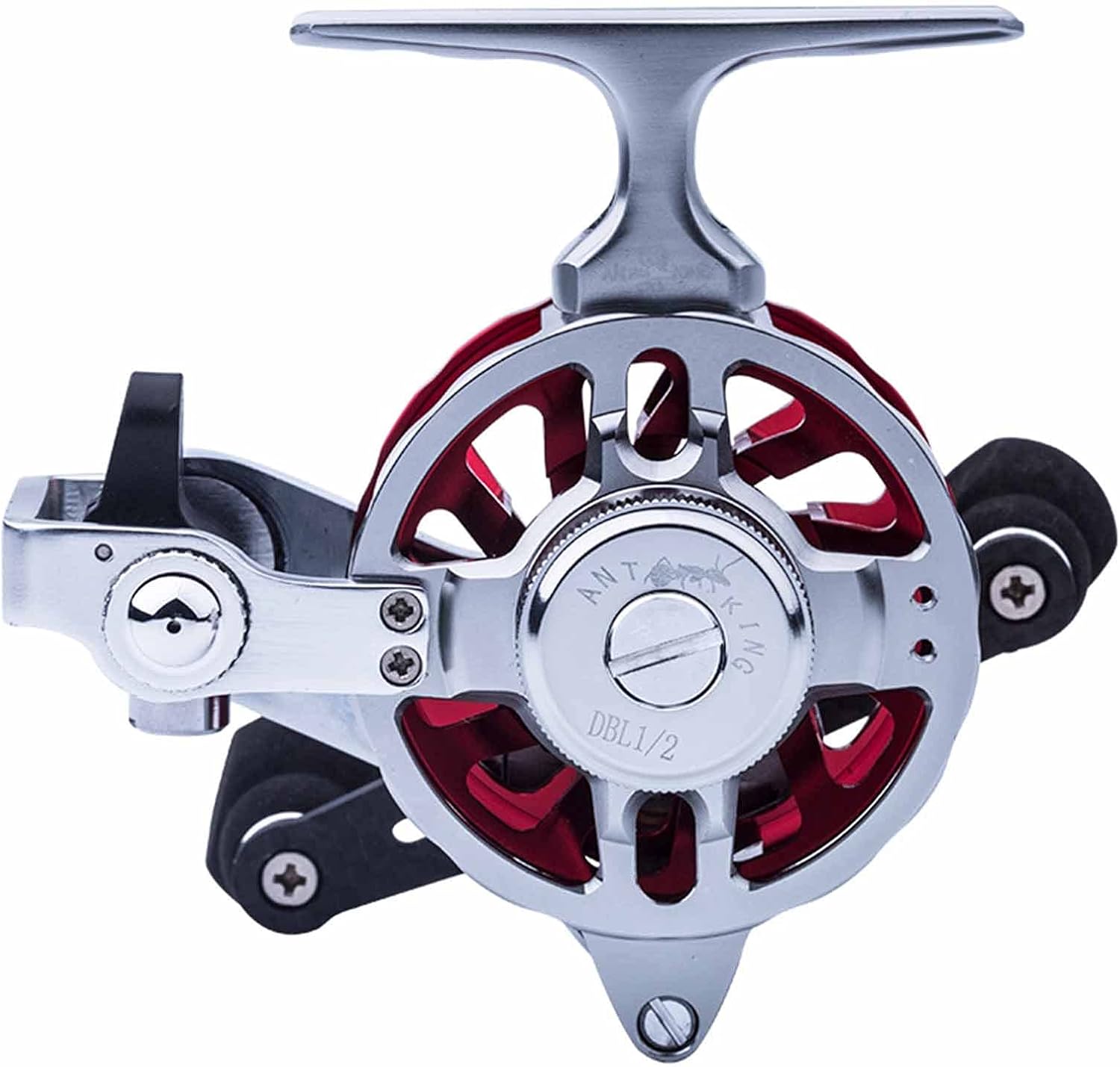 Sxtyrl ベイトリール 釣りホイール ステンレスベアリング 高キャプシャスワイヤーカップ すべての金属キャスター 軽量 Left Handed Color Type Size 引き出物 Red Silver