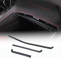 Vista 11 de CHEAYAR Cubierta de tablero de control compatible con Chevrolet Corvette C8 Stingray 2020-2023, cubierta de tira de tablero de consola ABS