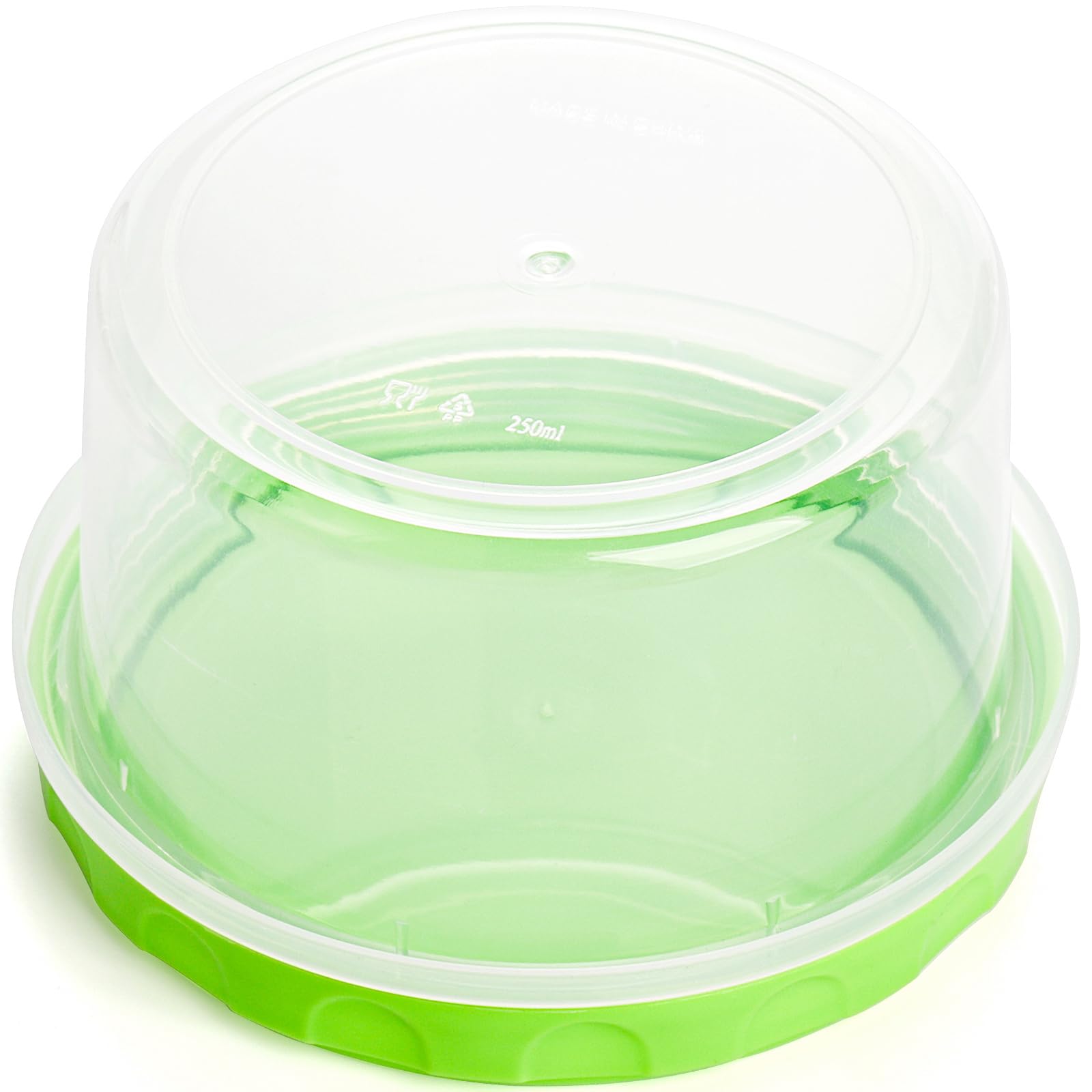 Elsjoy 36 Stück 250ML Frischhaltedosen mit Deckel, Wiederverwendbar Kleiner Lebensmittelbehälter Drehverschluss Kunststoff Auslaufsicher für Feinkostläden, Gefrier- und Spülmaschinenfest, BPA-Frei