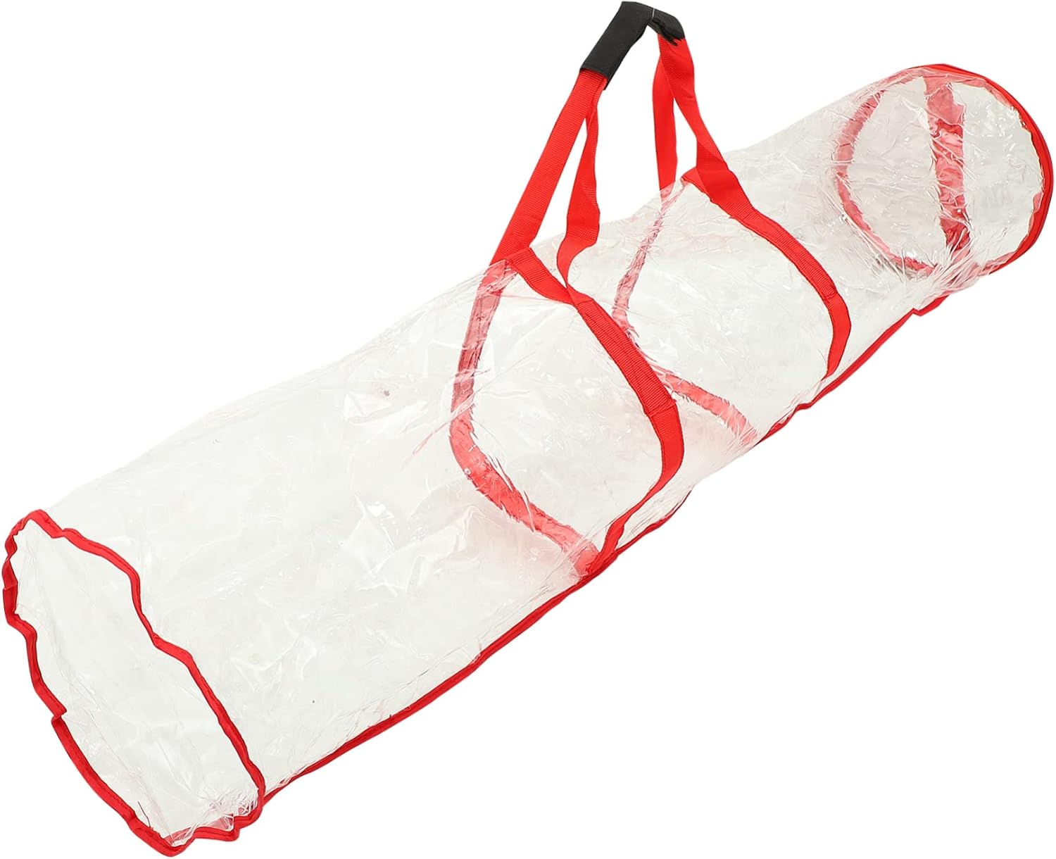 Christmas Wrapping Paper Storage Bag Xmas Red PVC Reusable Organizer