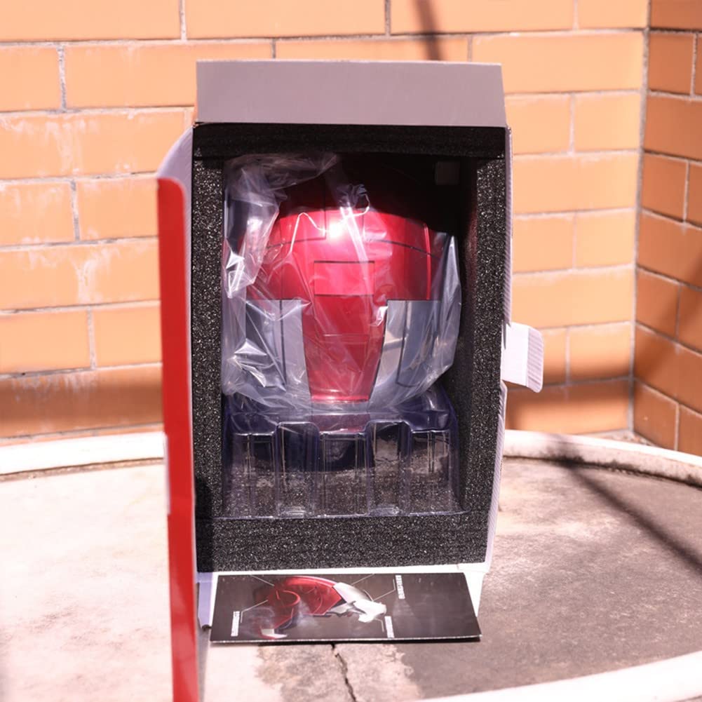 Iron Man Casque 1: 1, MK5 Portable, ouverture et fermeture électriques, masques complets pour Halloween, cadeau d'anniversaire, avec voix de voeux,BGGNG commande tactile A