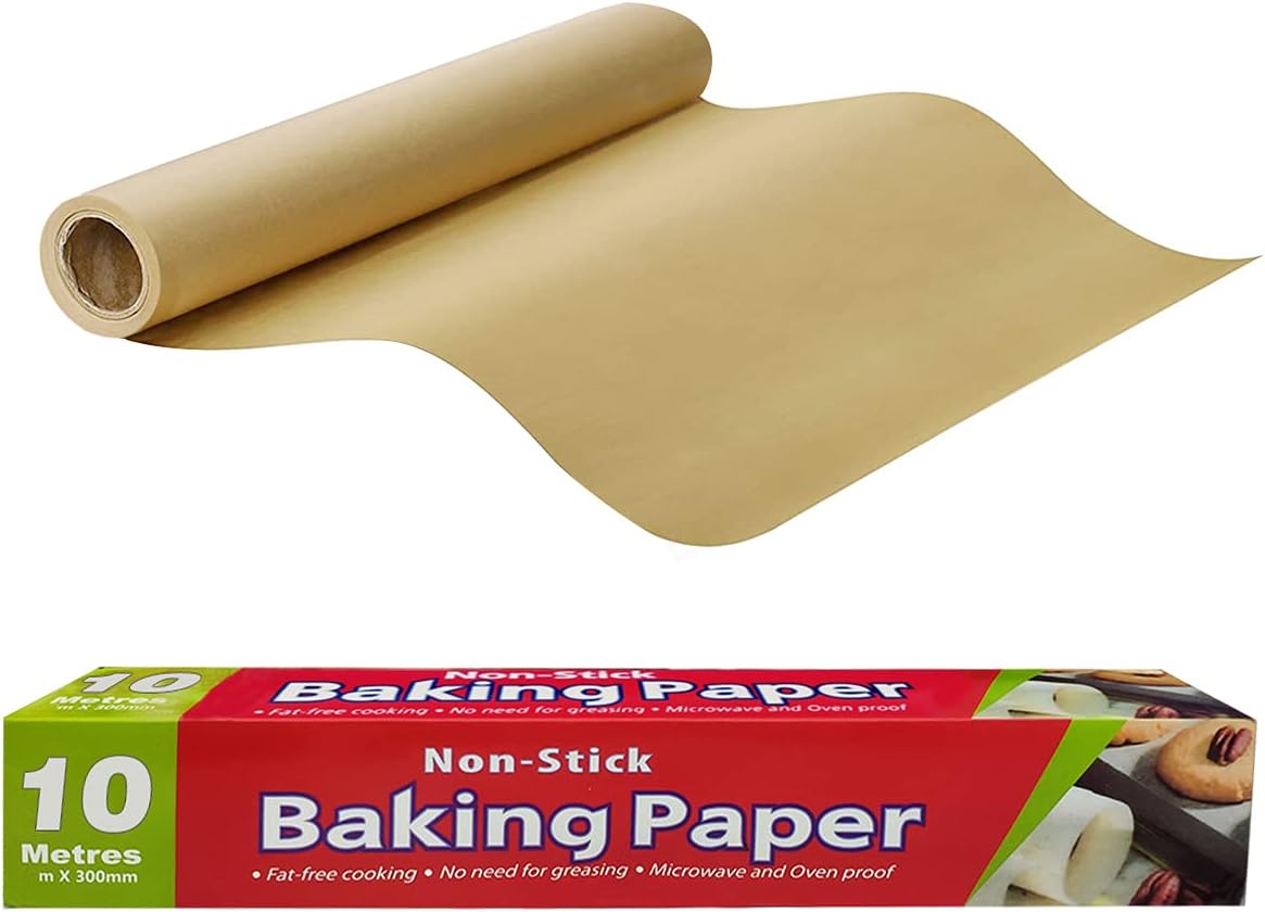 Non-stick thick parchment paper, 12 in x 33ft，used for baking, grilling, food-grade cooking paper, baking bread, oven, air fryer, steamer paper, high temperature resistance, waterproof, oil-proof: Home & Kitchen