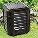 Deuba Compostador con capacidad de 800L Negro - producción humus abono natural...