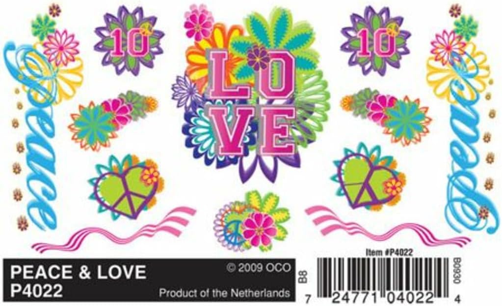Pinecar Dry Transfer Decals Peace & Love PIN4022