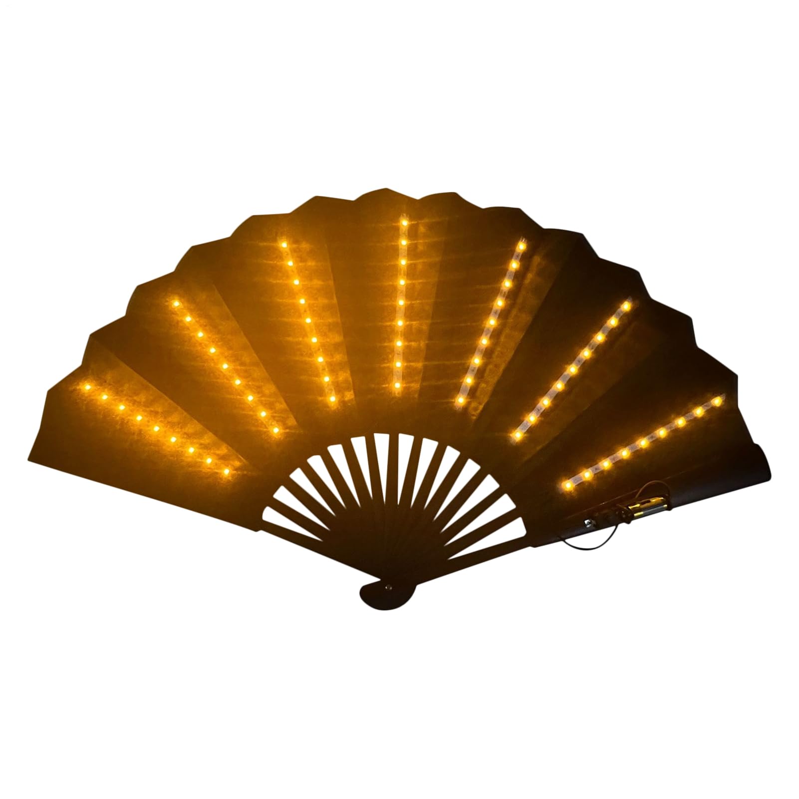 Light Up Rav-e Fan, Folding Handheld Fa-n, Light U-p Hand F-an, Led Handhe-ld, Portable With Light, L-ight Up Festival Folding, Travel Multipurpose Handheld Fa-n, Carnival Accessories