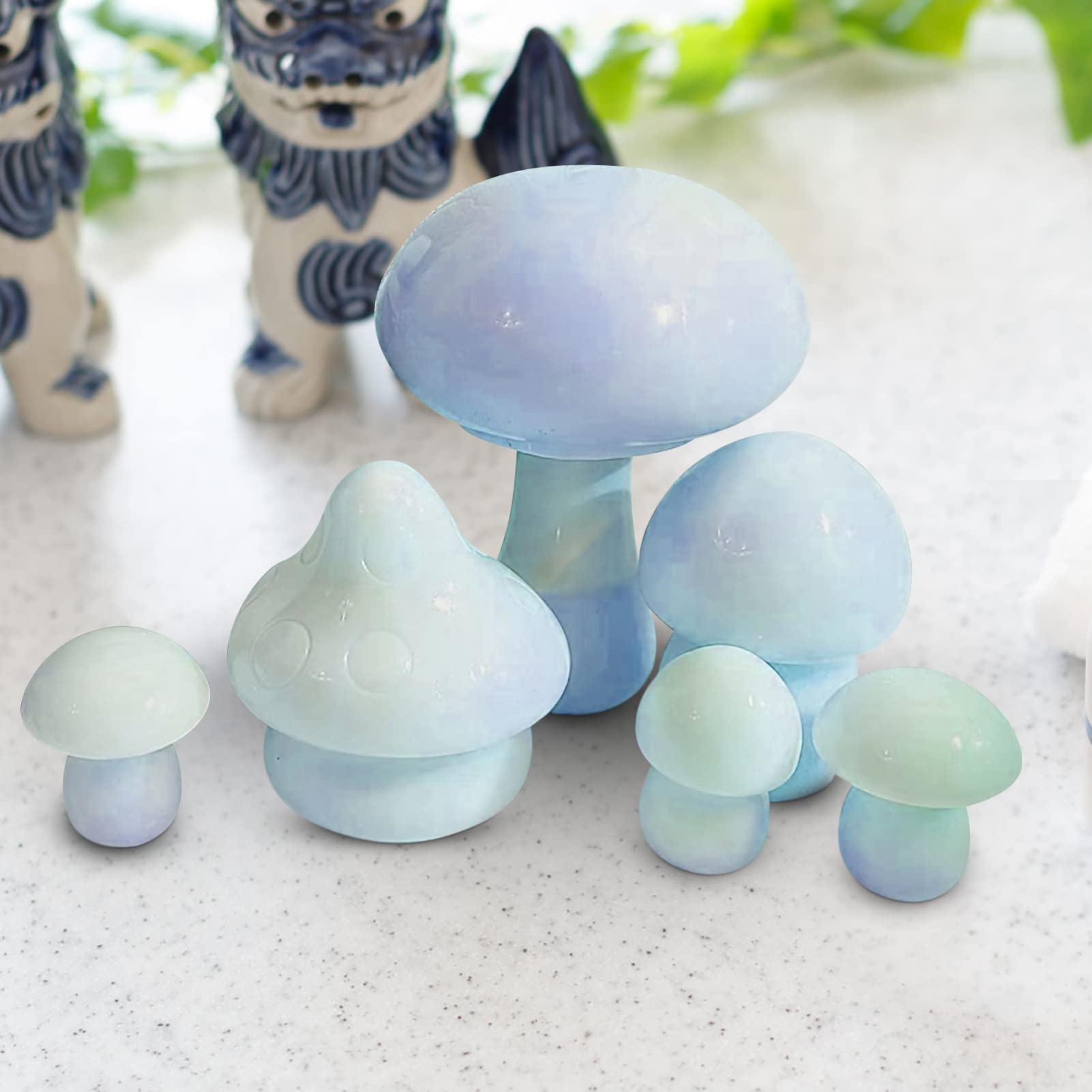 Lurrose 2 Ensembles Moule À Champignons Grands Moules À Moules pour Moules À Sucettes Glacées Moule À Cake Pops Moules À Cire Moules À Glaces Gel De Silice 6 Pièces * 2