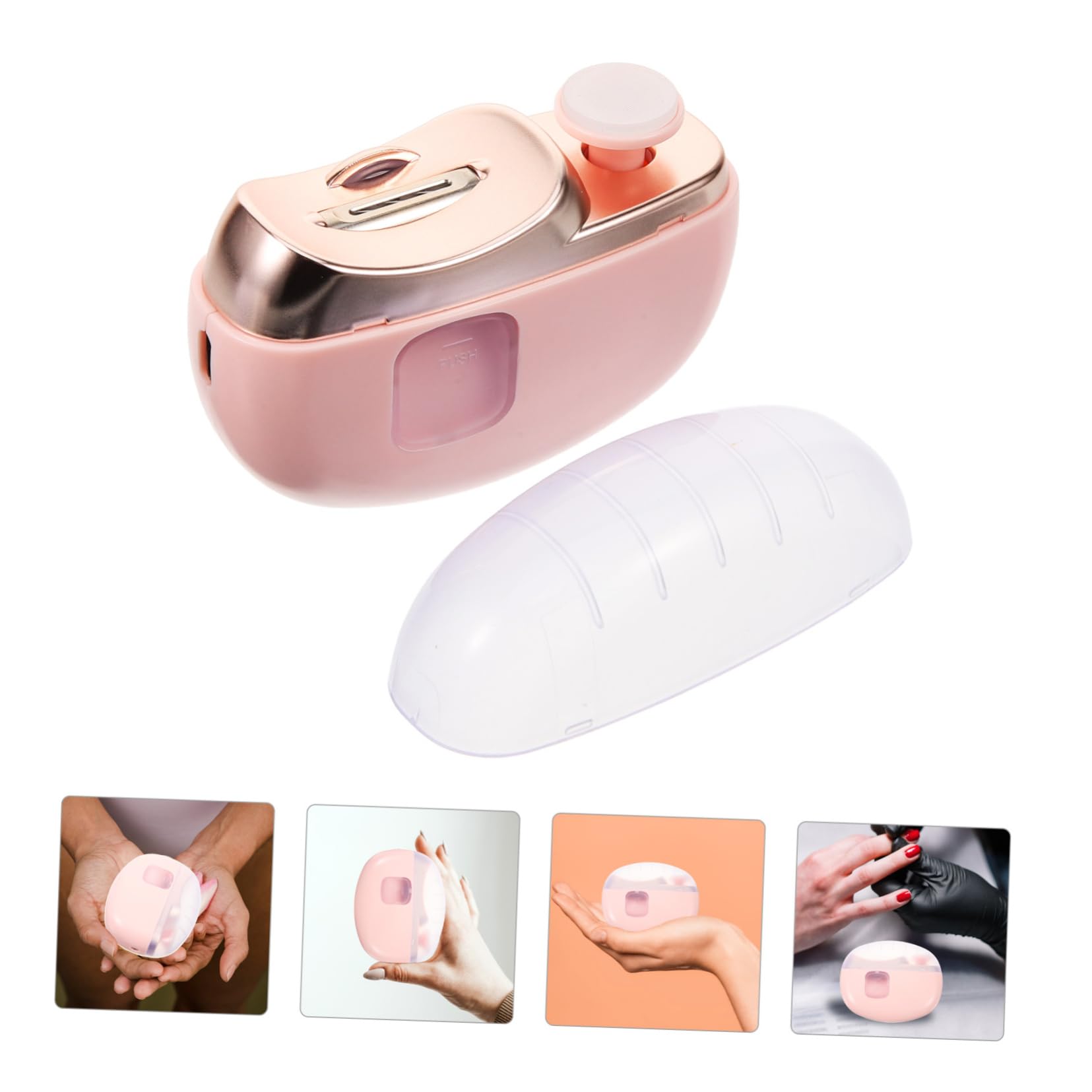 Kisangel Cortauñas Eléctrico Portátil Para Adultos Corta Uñas Pequeño Cepillo De Manicura Hogar Para Cortar Uñas De Bebés