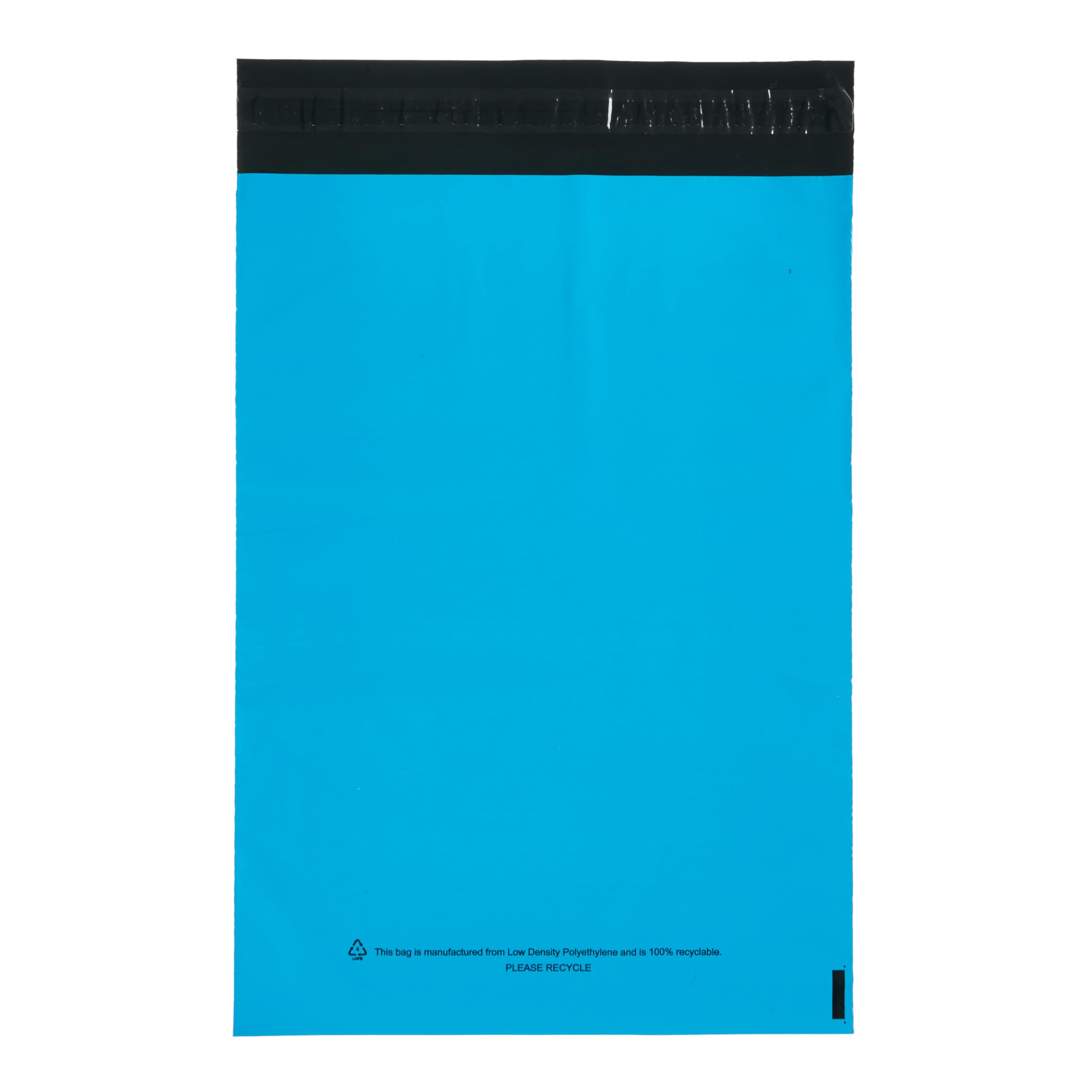 Packaging Products Online Blue Postage Mailing Bags - Strong Self Seal Recyclable Poly Mailers (100, 250mm x 350mm (10" x 14"))