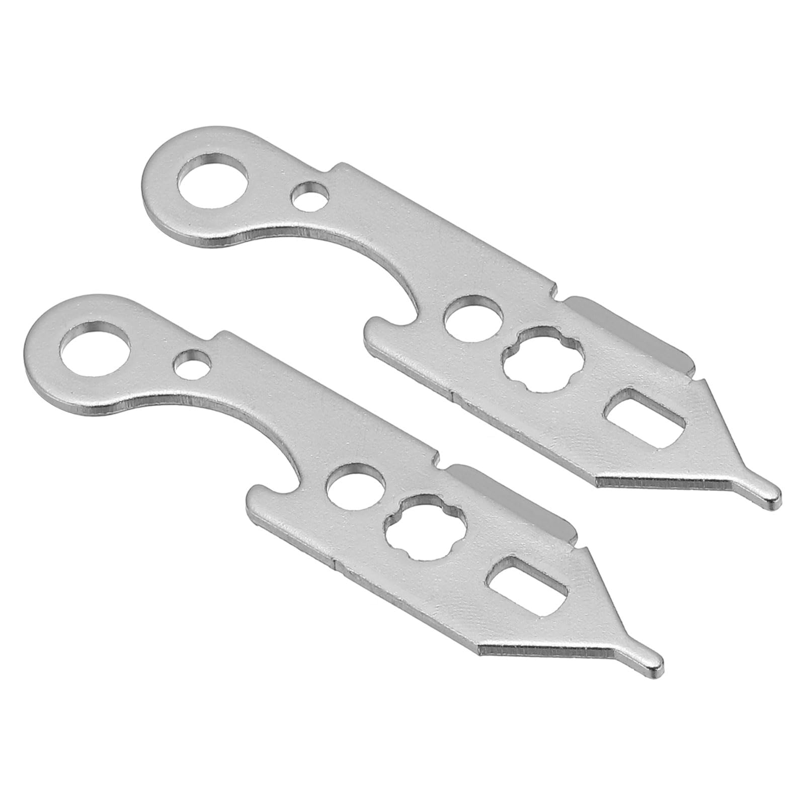 PATIKIL Dart Wrench Tool, 2Pcs Metal Dart Head Handling Dart Accessories for Loading and Unloading of Aluminum Rod and Specific Dart Head, Silver Tone