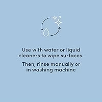 Vista 4 de Yaxa Aware Paño de limpieza multiusos, 8 unidades, paquete de 1 verde, 13 x 15 pulgadas
