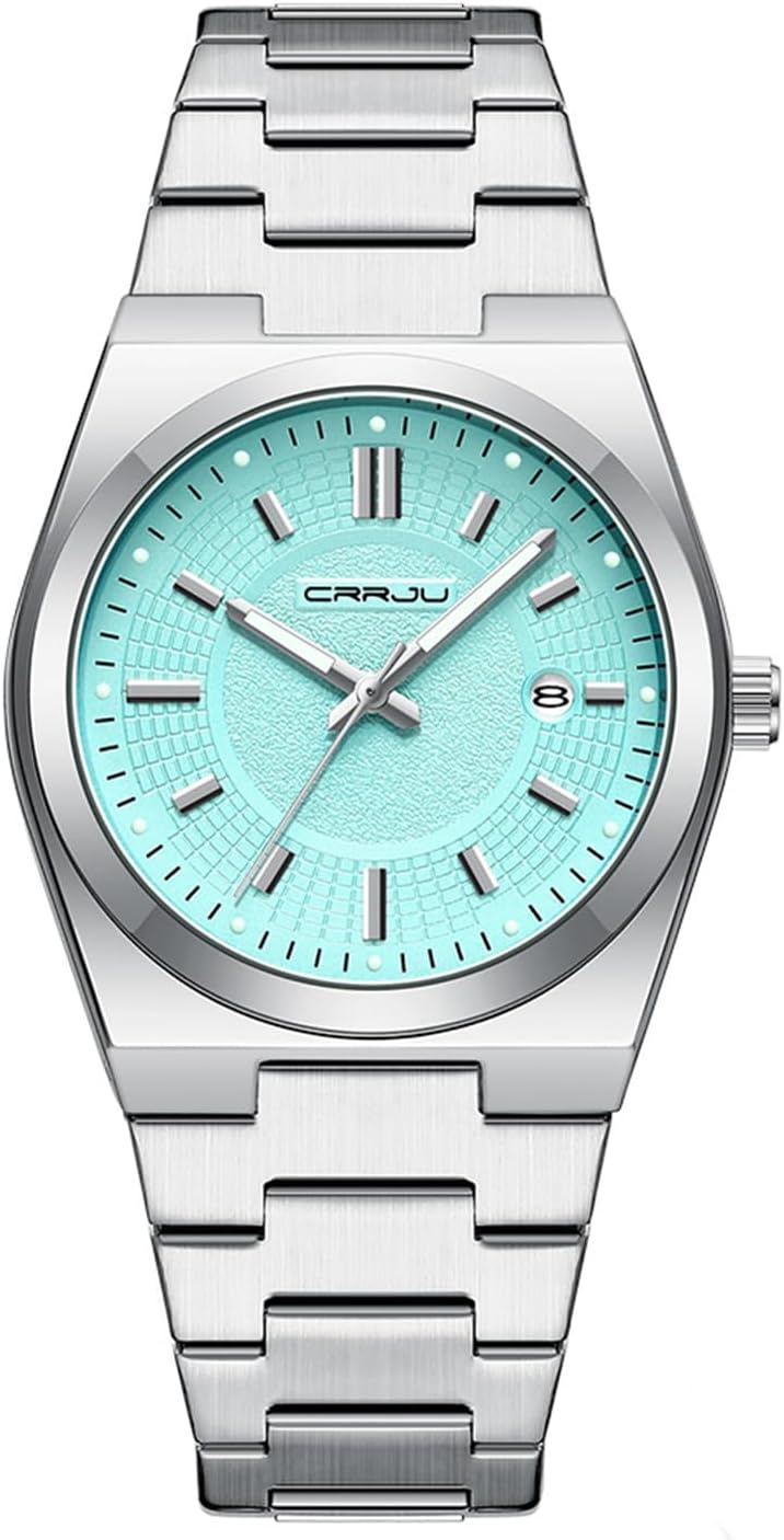 CRRJU Watches for Men,Fashion Luxury Luminous Analog Quartz