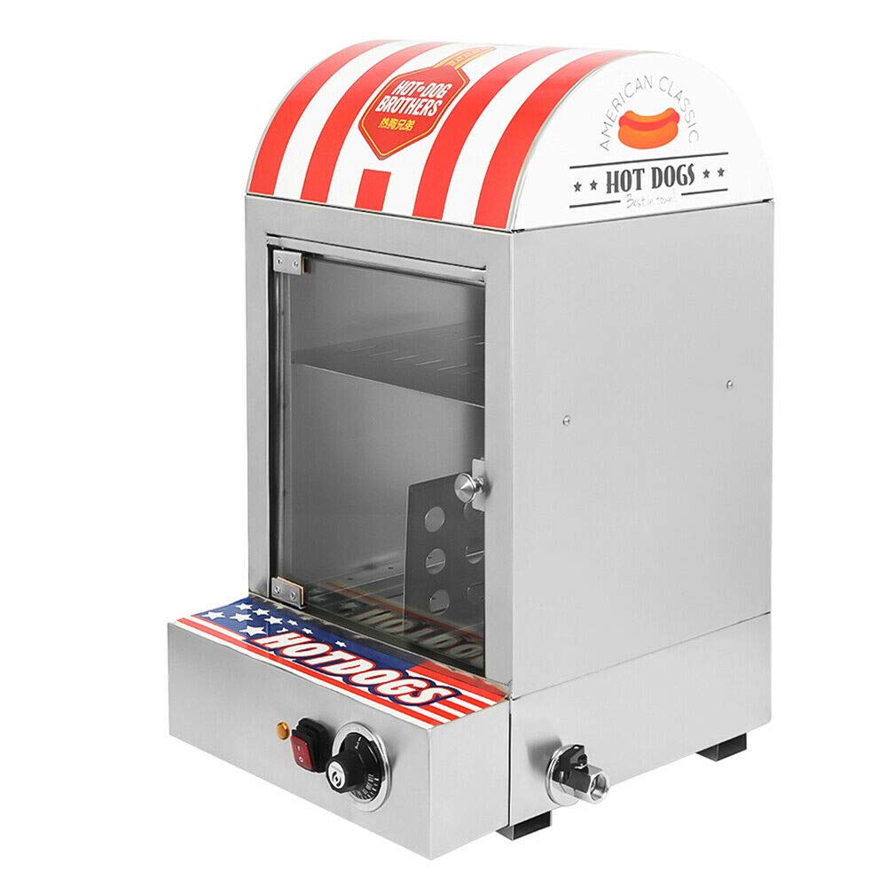 Scalda Hot Dog Professionale 400W - Mantieni Caldi Gli Hot Dog Con 2 Spiedini In Acciaio Inox - Foto 3