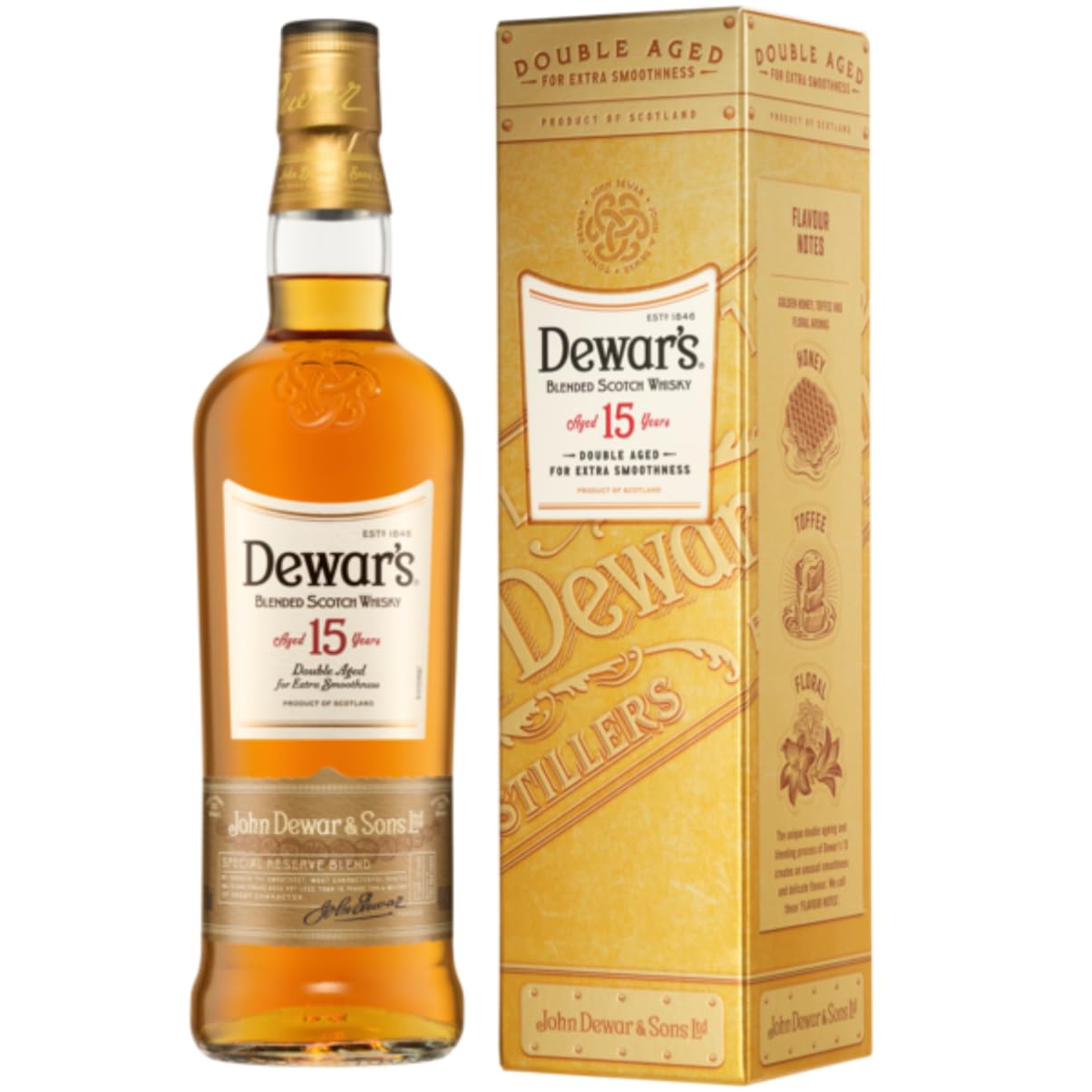 Dewar's 15年 ブレンデッドスコッチウイスキー 3本セット デュワーズ15年 スコッチウイスキー ギフトボックス