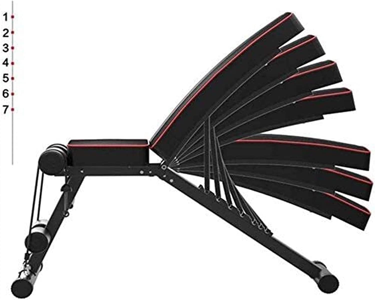 FSunKoFu Weight Bench Exercise Workout Dumbbell Bench Adjustable Weight Bench Sit-Up Board Folding Flat Incline/Decline Bench Perfect for Full Body Workout and Home Gym