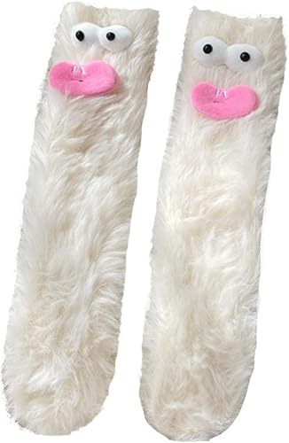 TFTSR Crazy Funny Fuzzy Silly Socks for Kids Women,Girls Fluffy Slipper Novelty 