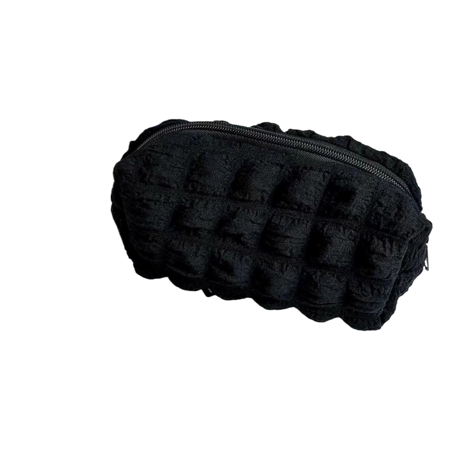 Astuccio color crema for studenti | Scatola portaoggetti morbida, Kawaii, in stile Ins, di grande capacità, creativa e alla moda(Black)