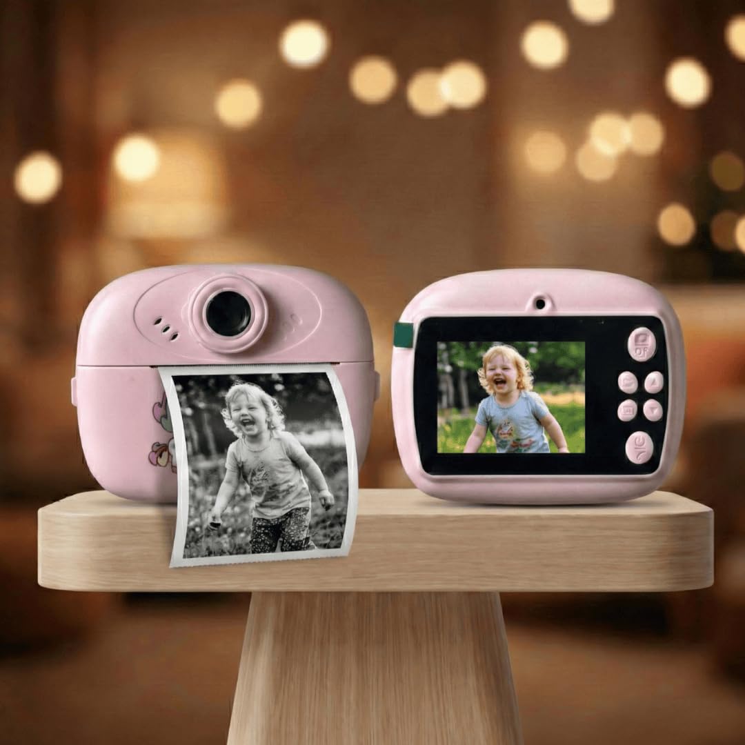 Instant Print Mini Camera for Kids & Adults | Inkless Thermal Printing | 2.4” Display | SD Card Support, Video, Games & Music-picture-19