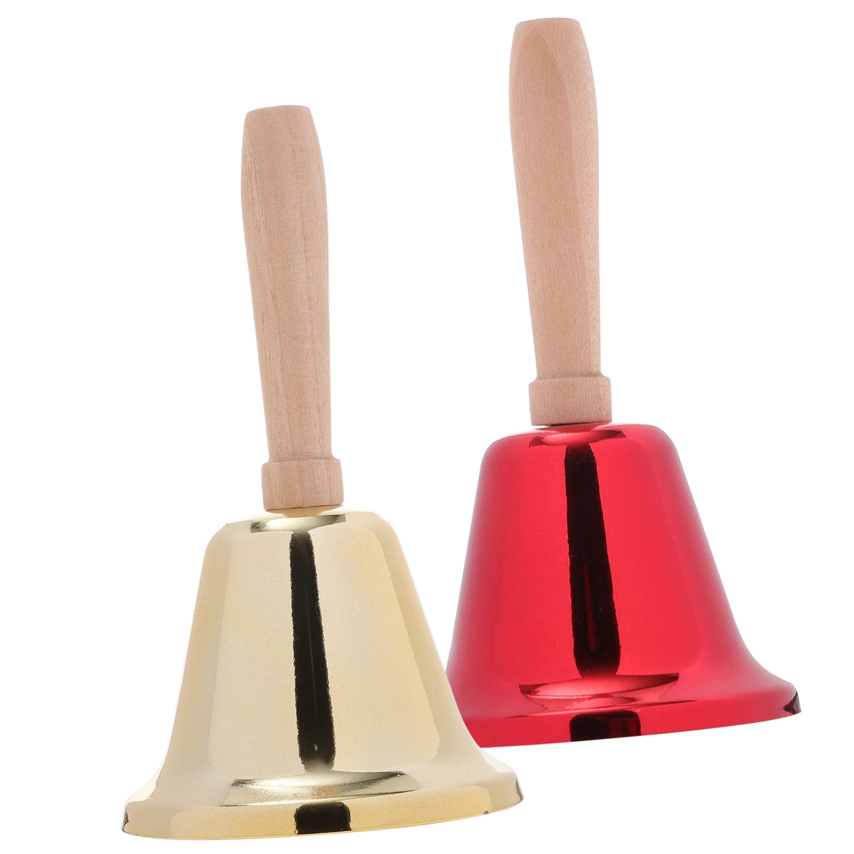 Garneck Metal Hand Bells Large Loud Bell Restaurant Call Service Bell Hand Handle Bell