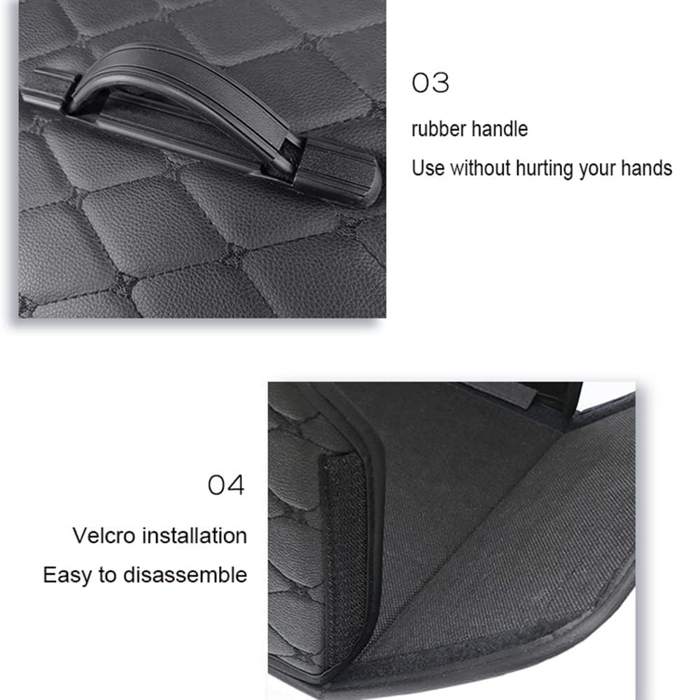 Kofferraum Organizer für Mercedes Benz G Class G500 G550 G55 G63 G65 AMG, Leder Kofferraumtasche Wasserfeste Faltbarer Kofferraum-Organizer mit Verstärkten Griffen Auto Kofferraum Organizer Box