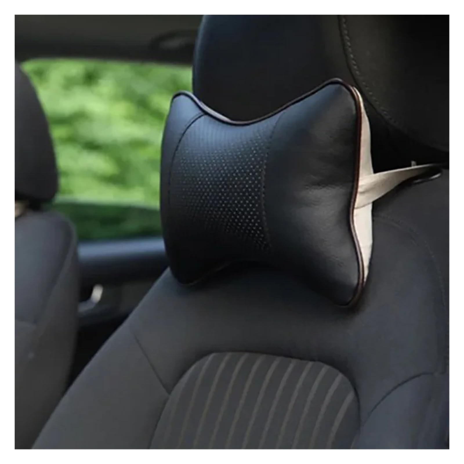 Cuscini for il collo dell'auto Cuscino for poggiatesta for auto Accessori for sedili di sicurezza for schienale universale for interni(Black)