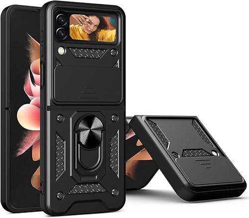 Miniatura 41 de AICase para Samsung Galaxy Z Flip 7 Funda Transparente con Anillo, [Anti-Amarilleo] Funda Ultradelgada de Ajuste Estrecho de PC Duro Transparente