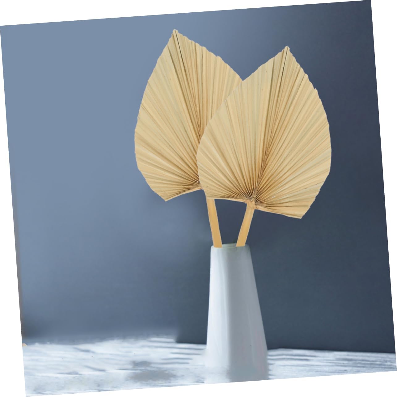 4pcs Large Dried Palm Leaves Fan Decor for Wedding Party Dried Palm Leaf Decorations Artificial Fan for Home Decor