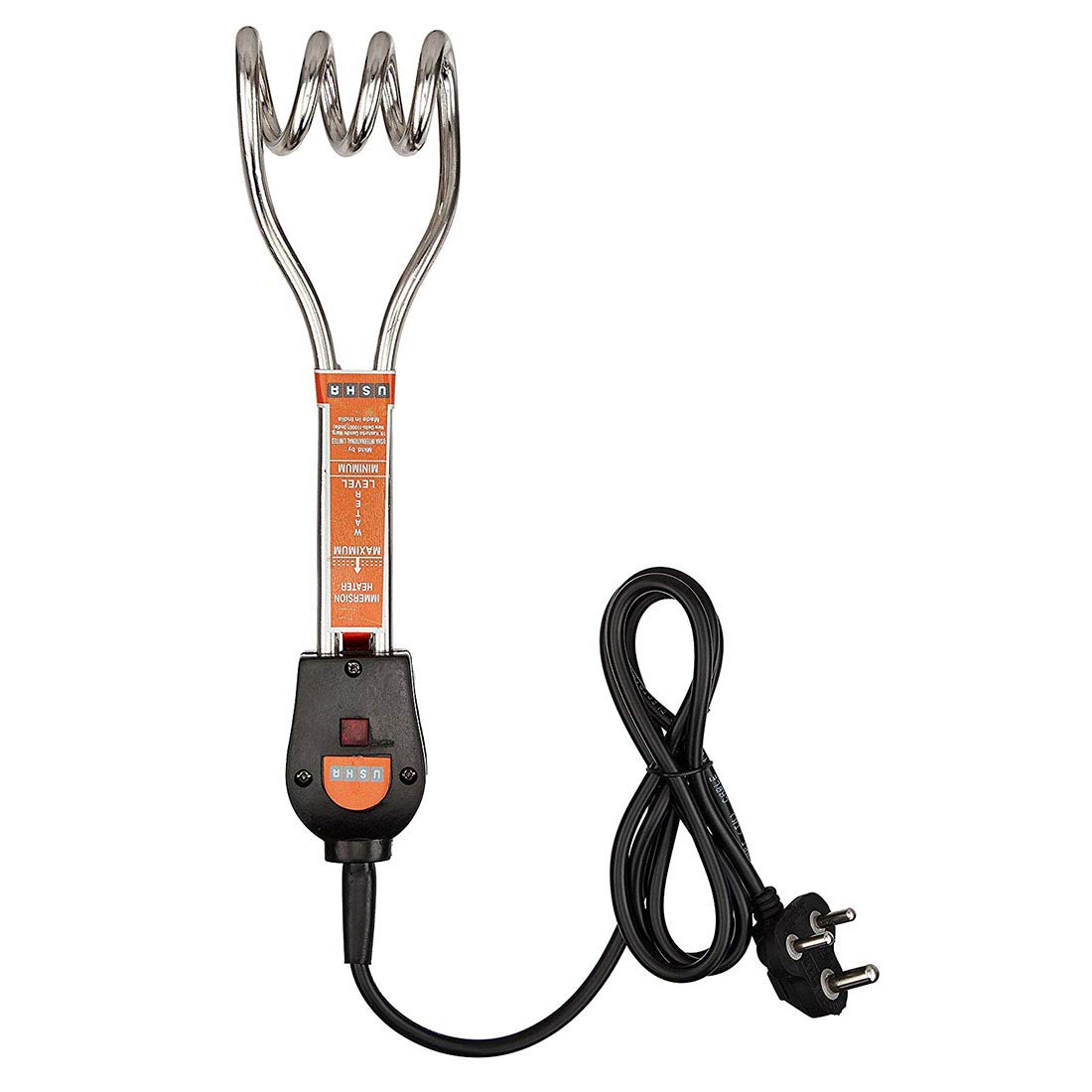 Usha IH 2410 Copper 1500-Watt Immersion Heater Rod with Shock Protection