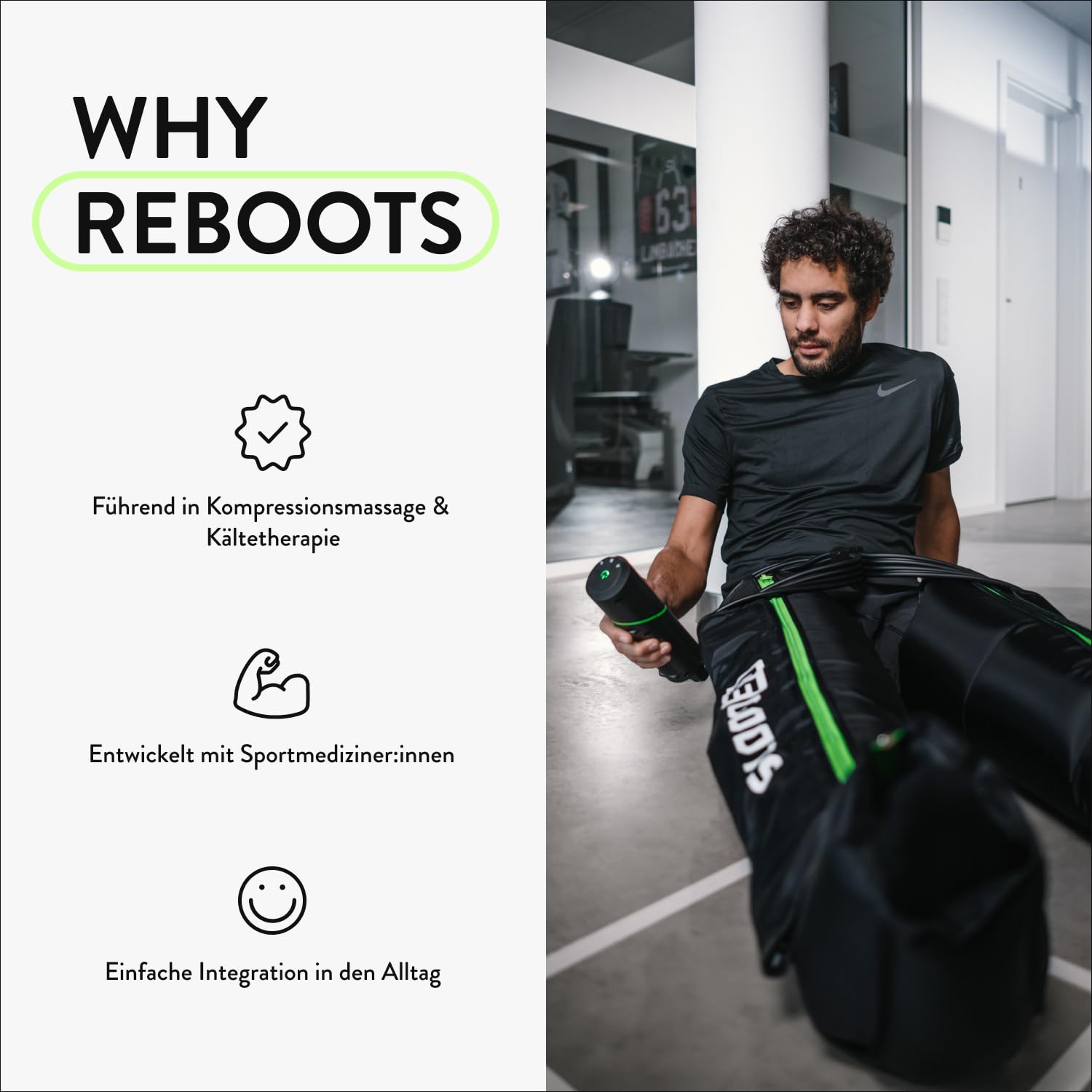 Go Lite Boots – Beinmassagegerät | 180 mmHg | 4 überlappende Kammern | für Zuhause & Unterwegs | Erholung der Muskulatur | XL