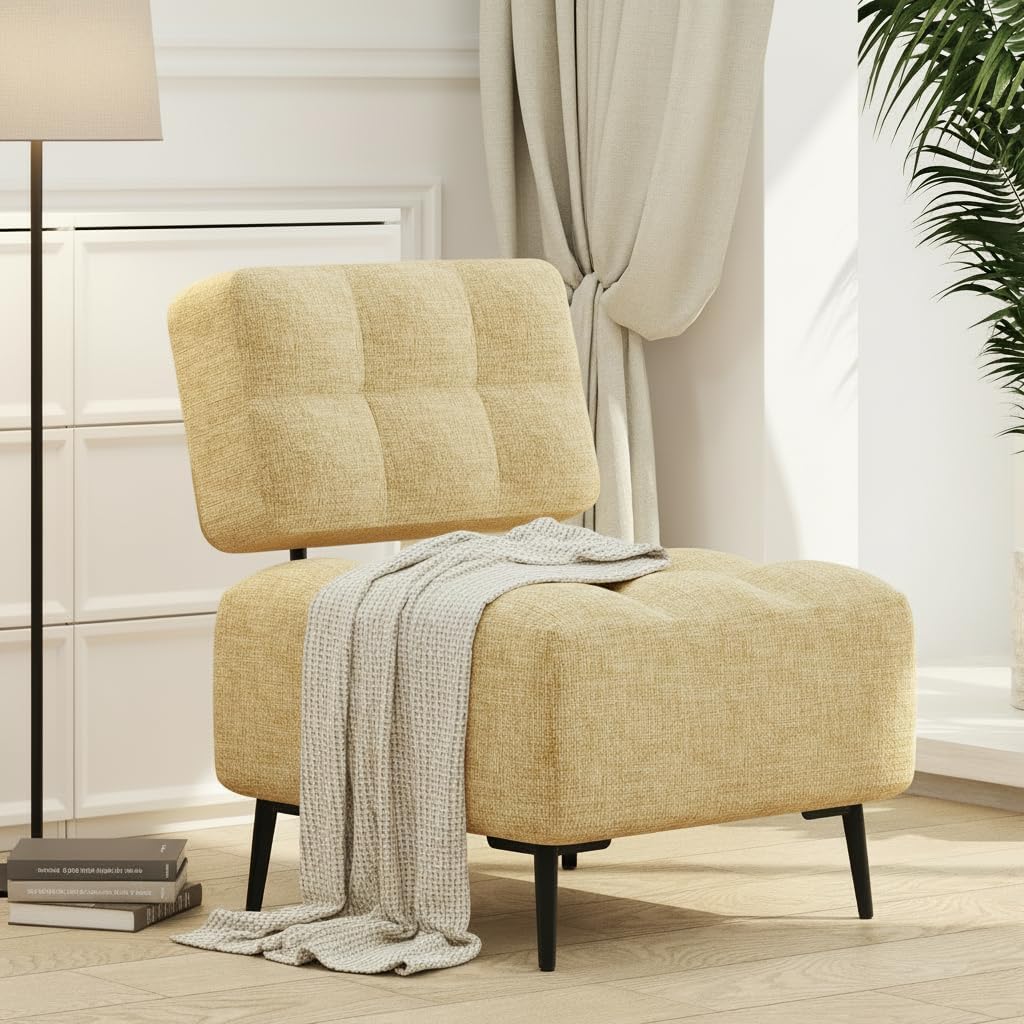 EROMMY Accent Chair Armless Mid Century Modern Chair