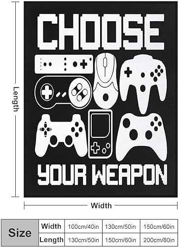 Miniatura 3 de YIRONGCG Manta de regalo para jugadores, decoración de sala de videojuegos, regalos divertidos para hombres, niños, adolescentes y niñas (tu jugador