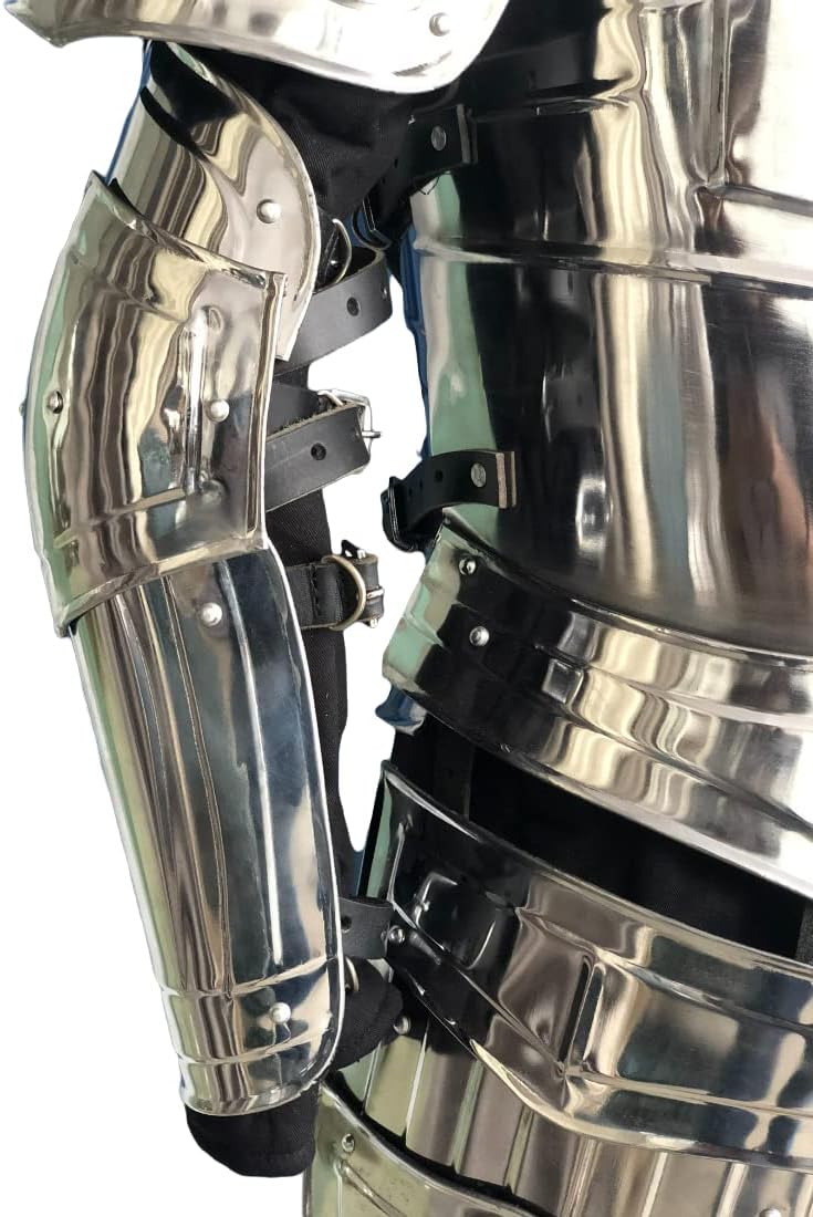 NauticalMart Medieval Armor Costume Elven Fantasy Set Titan Cuirass Back/Breastplate, Bracers, Pauldrons, Gorget, Greaves