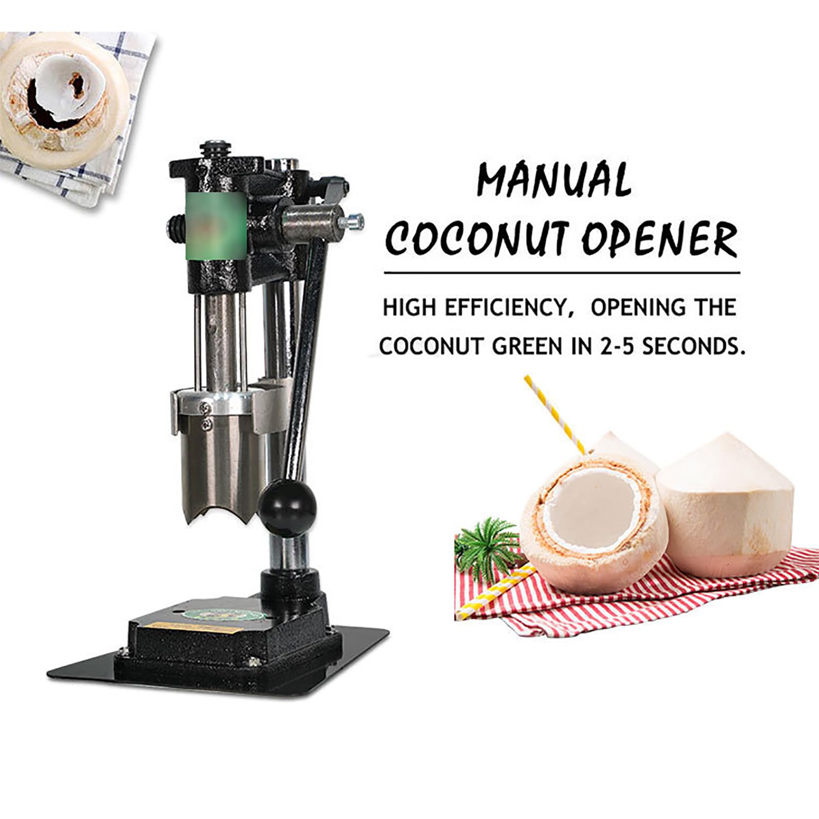 Amazon.com: Herramienta de apertura de coco vertical portátil