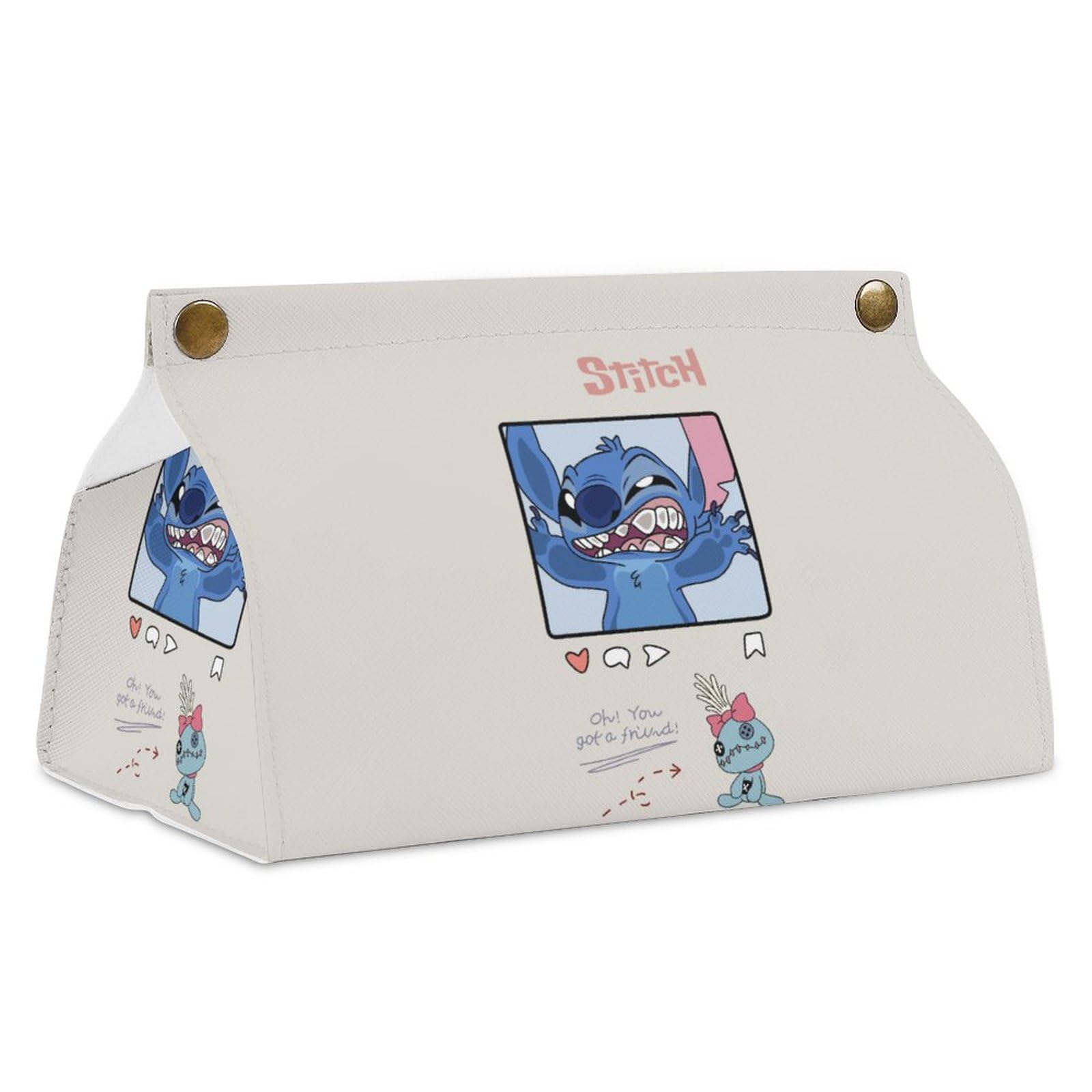 Amazon｜ティッシュケース おしゃれ PUレザー スティッチ