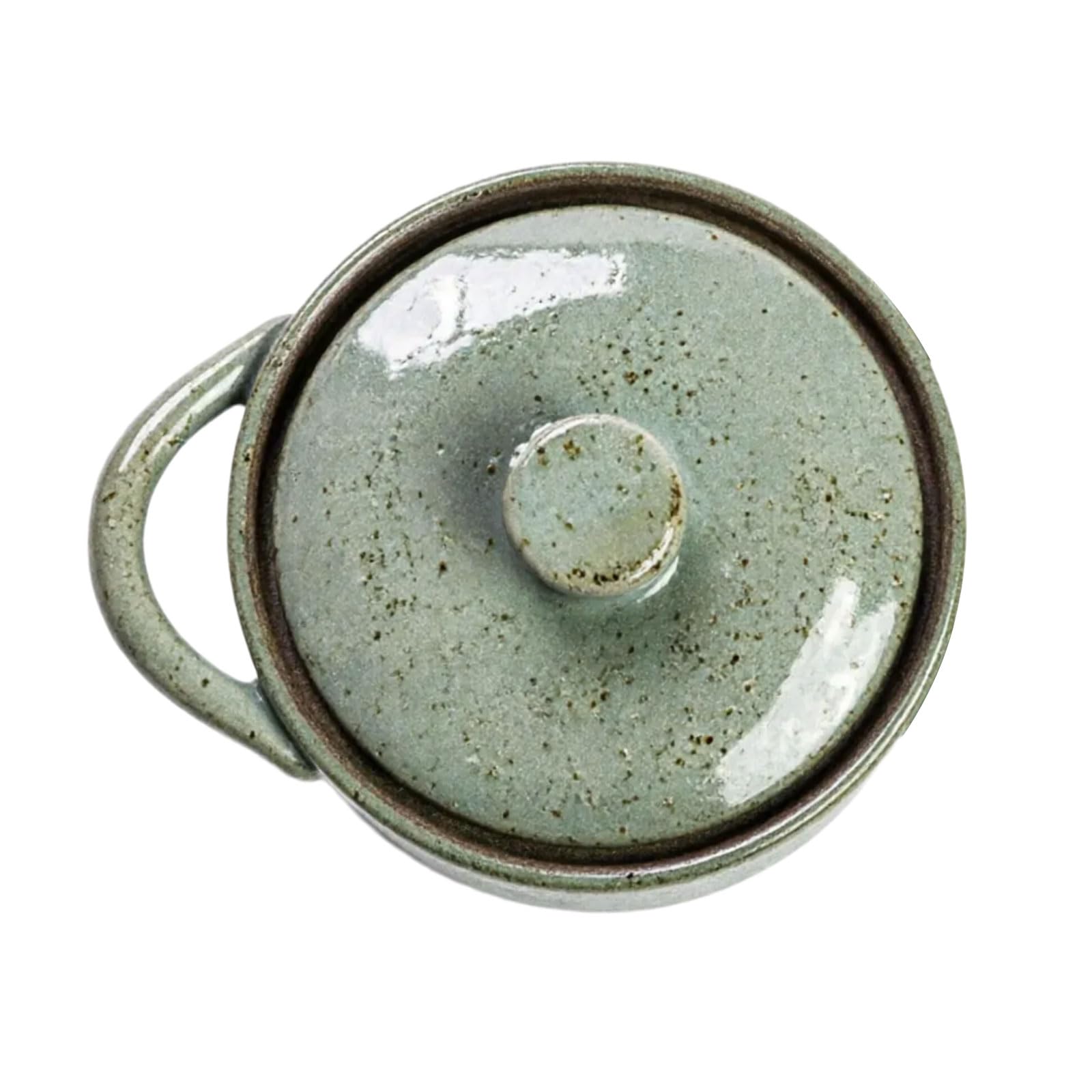 Whoasyst Lovely Ceramic Storage Canister for Coffee or Tea Featuring a Simple Countryside Look Tight Seasoning Storage Jar