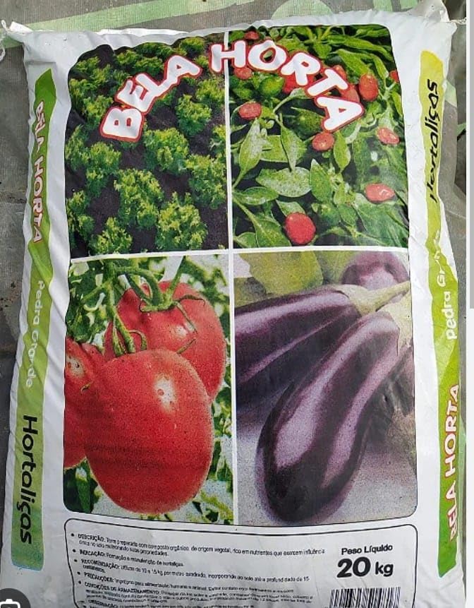 Bela Horta - Pedra Grande 20Kg Terra Com Composto Orgânicos propr...