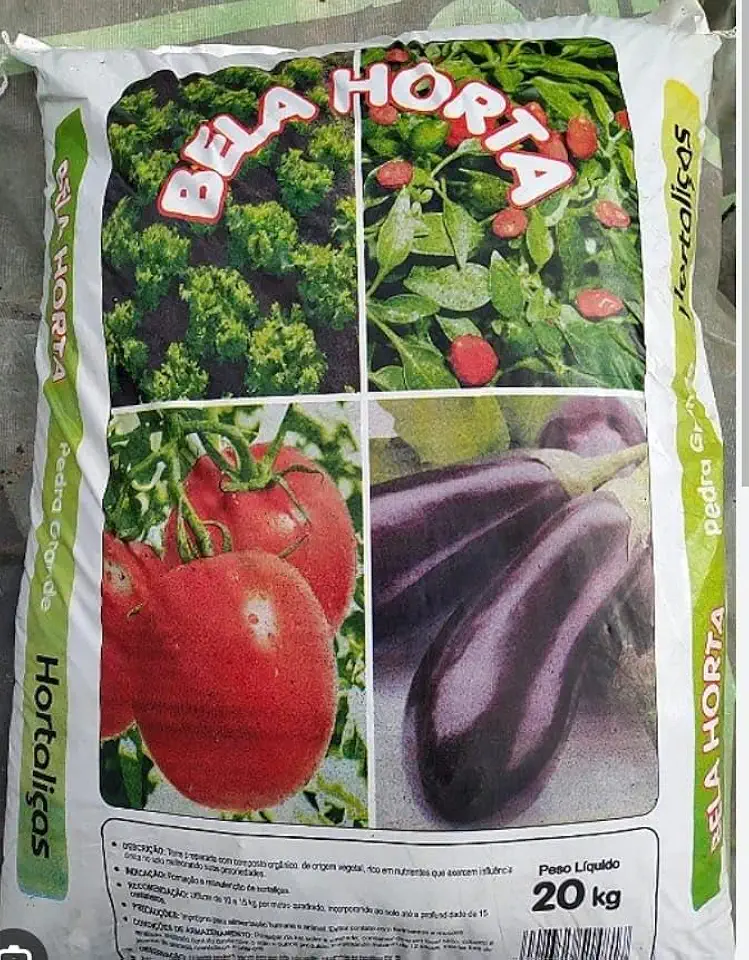 Bela Horta - Pedra Grande 20Kg Terra Com Composto Orgânicos proprios para Hortaliças