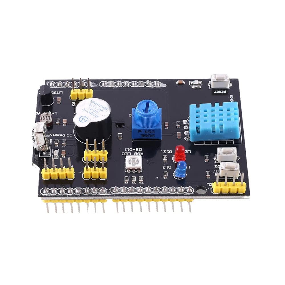 REES52 9 in 1 Sensor Board Multifunction Expansion Board DHT11 LM35 Temperature Humidity For Arduino UNO RGB LED IR Receiver Buzzer (B0CB1KHQWQ) Amazon Price History, Amazon Price Tracker