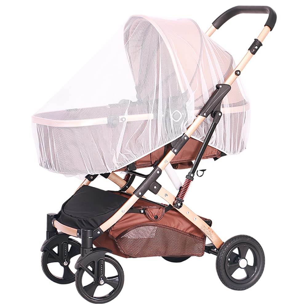 Universal Mosquito Net Pram Insect Net Pushchair Mesh Full Protection Cover Baby Sunshade Mosquito Protection Shield Fly Bug Net Stroller Net Cover For Buggy Carrycot, Bassinet, Travel Cot,Crib Cradle — image 1