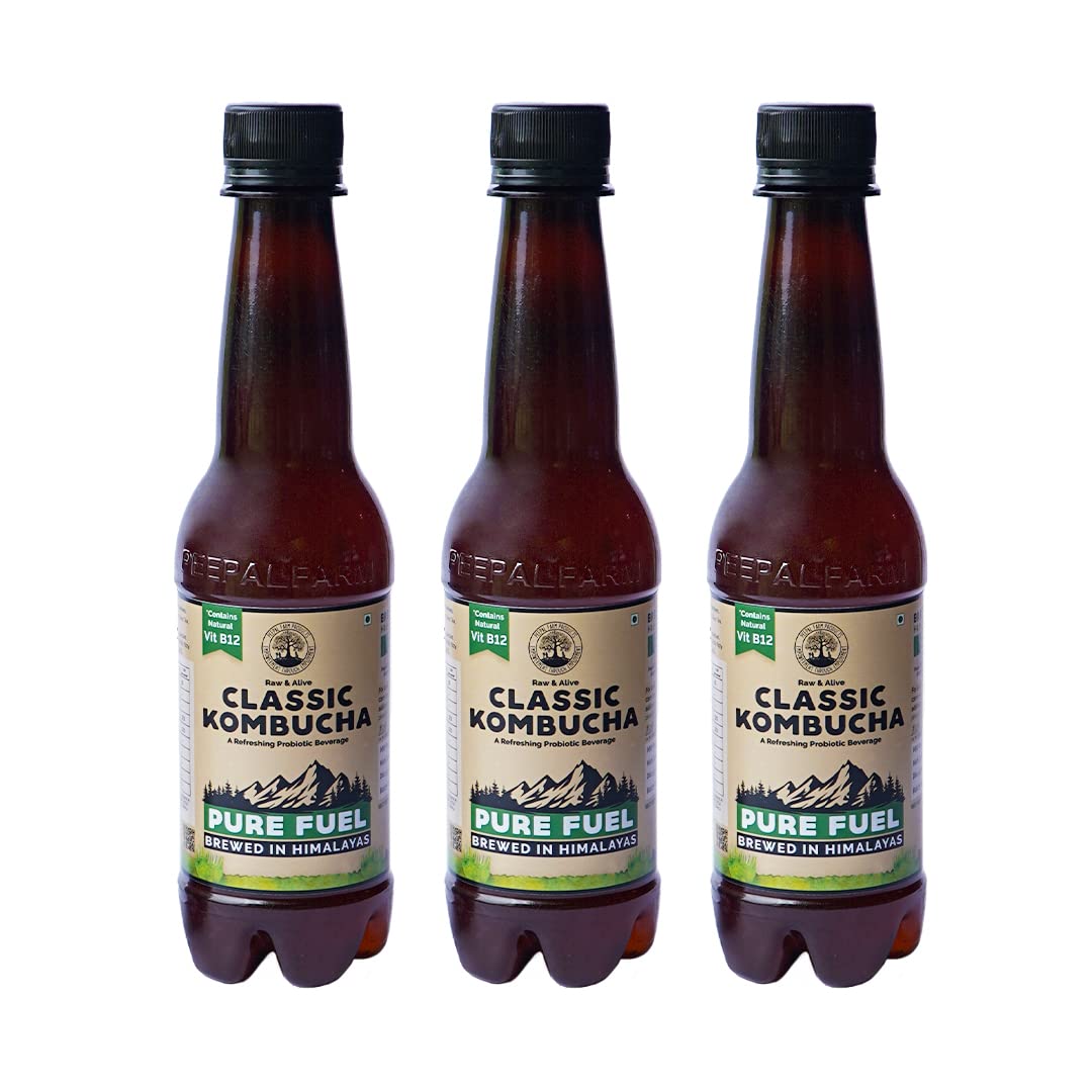 Peepal Farm Handcrafted Classic Kombucha | Pack of 3 (330ml each) | Contains B12 Naturally (B09VDGQDXL) Amazon Price History, Amazon Price Tracker