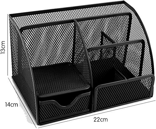 Vikmyer Organisateur de Bureau en Maille Boîte de Support de Stylo de Papeterie de Bureau Multifonctionnelle pour Support de Stockage de Fournitures Scolaires de Bureau à Domicile