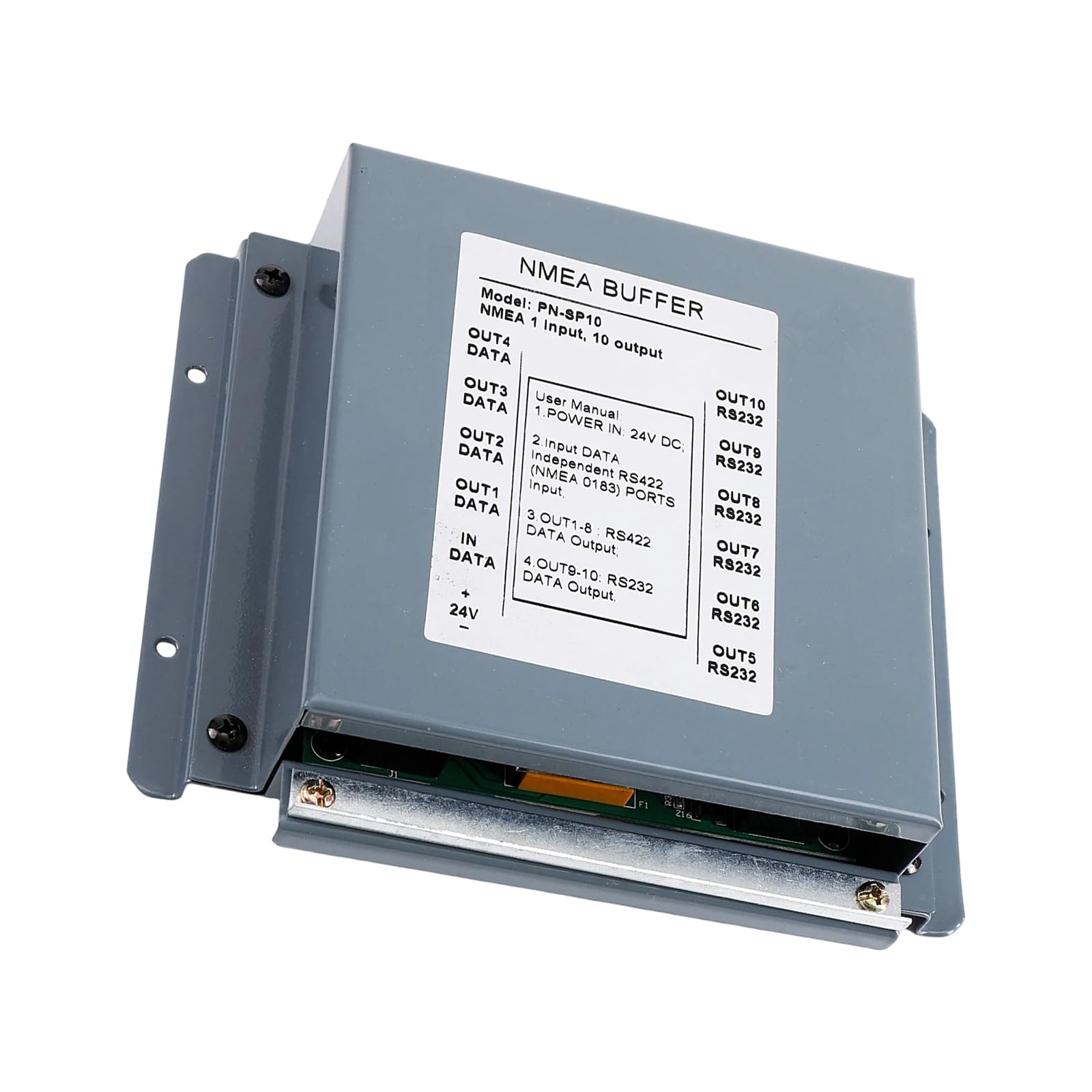 NMEA 0183 Tampon isolé 1 entrée 10 sorties RS422