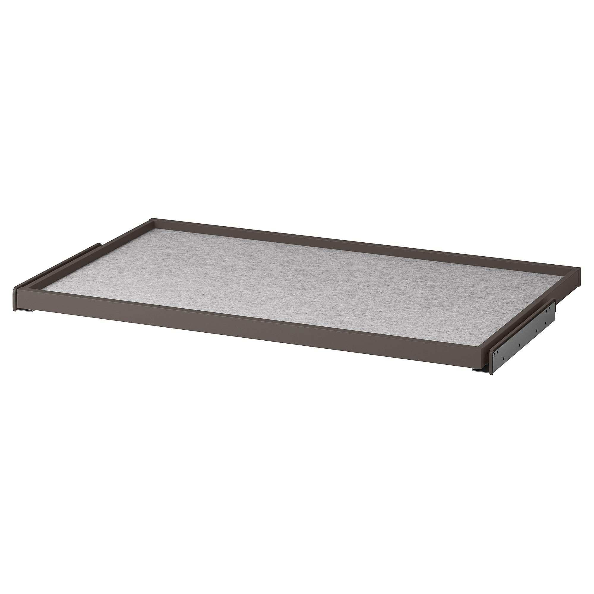 ProTuning KOMPLEMENT Ausziehbares Tablett mit Schubladenmatte, Dunkelgrau/Hellgrau, 100 x 58 cm