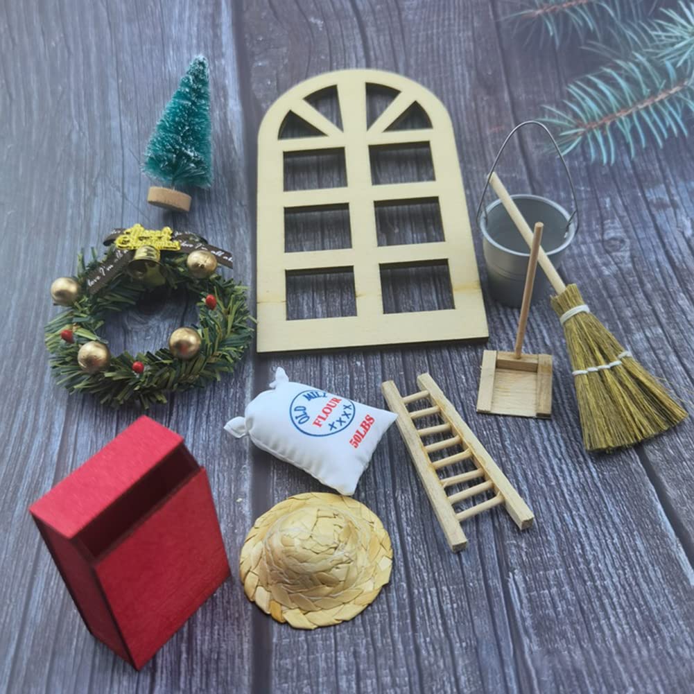 Accessoires Miniatures De Noël - Lot De 22 Pièces (bonshommes Pain D'épice, Sapin, Couronne...), Pour Maison De Poupée 1:12 - 3