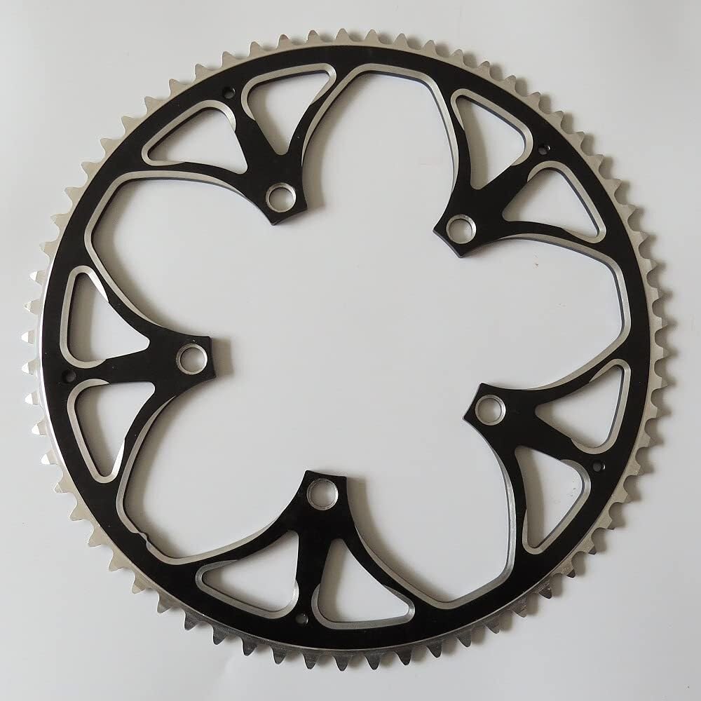 Platos para Bicicletas Rueda de Cadena 130 BCD 65T aleación Aluminio CNC Plato Bicicleta Carretera Juego bielas Bicicletas Plegables Rueda Dentada Placa única Negra