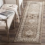 SAFAVIEH Vintage Hamadan Collection Runner Rug - 2'3' x 6', Taupe, Traditional Persian Design, Non-Shedding & Easy to Clean, Ideal for Hallway, Foyer, Entryway, Bedroom (VTH214T)