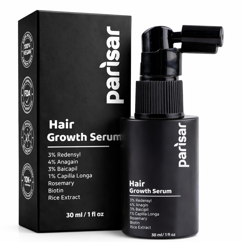 PARISAR Advanced Hair Growth Serum | 3% Redensyl, 4% Anagain, 3% Baicapil & Capilia Longa | Hair Fall Control Serum | | Boosts New Growth | Non-Greasy, Grows New Hair | forMen & Women | 30 ml-image-25