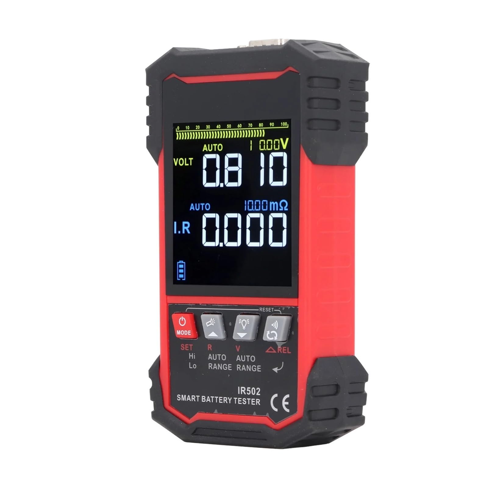 Probador de aislamiento, Probador de resistencia de voltaje con interfaz DB9, 0,00 V-±120 V, 0,000 mΩ-500 Ω, herramienta de prueba de resistencia de batería for autocaravanas, camiones y barcos.