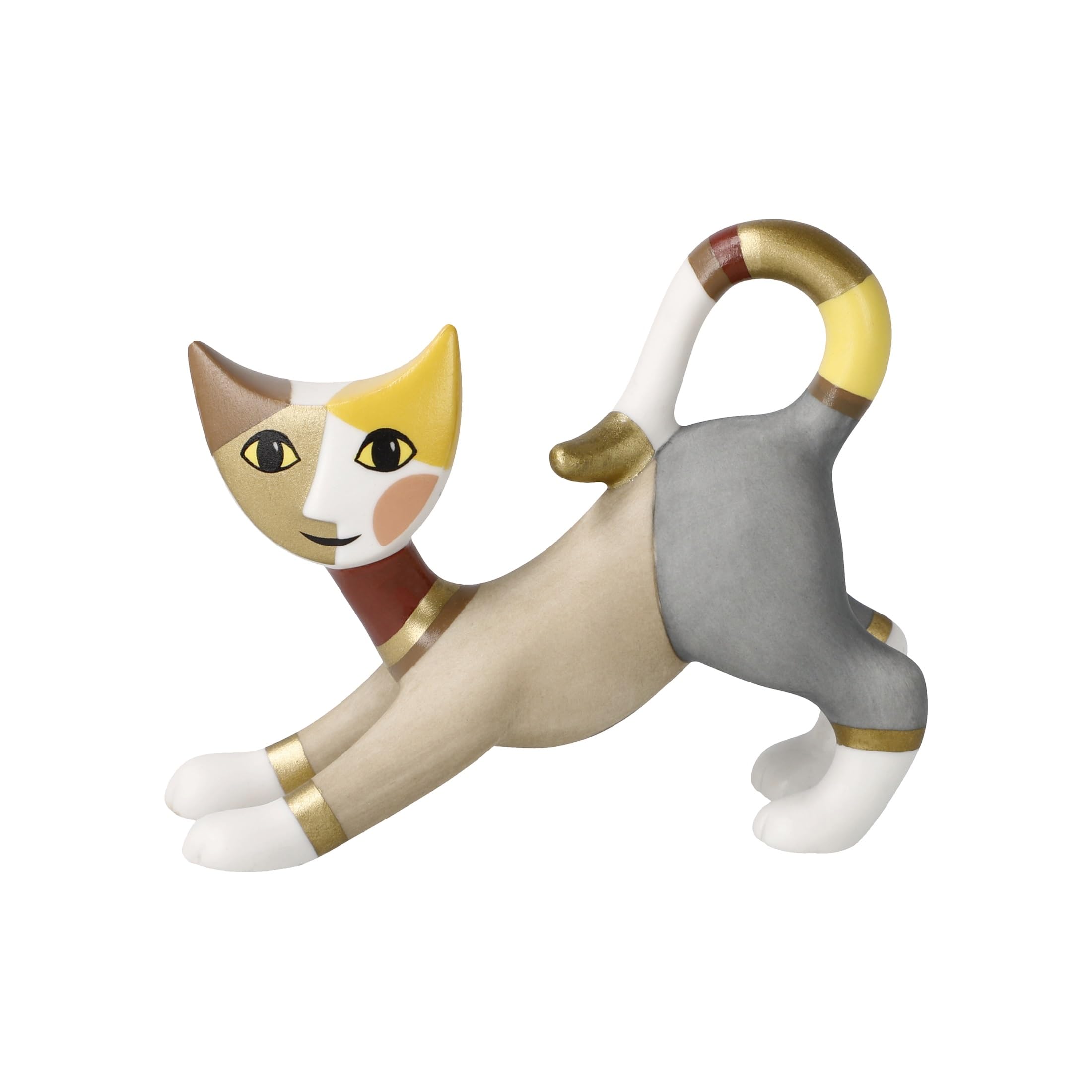 Goebel Rosina Wachtmeister 31-401-04-1 Figurine Mini Cats Leni Porcelain, 8 x 7 x 3 cm, Multi-Coloured, Colourful, 8x7x3 cm
