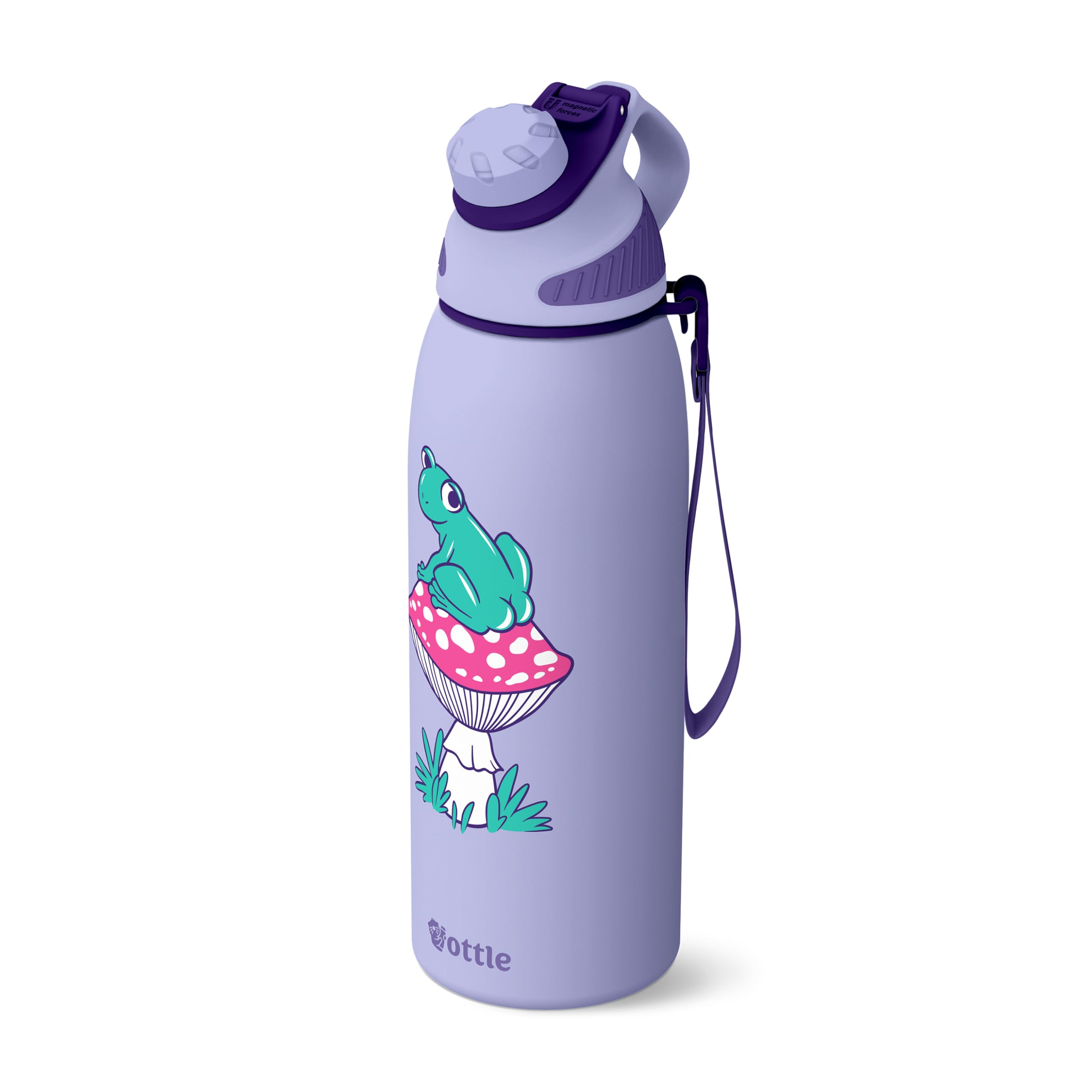 Ottle Isolierte Trinkgläser aus Edelstahl mit breiter Öffnung, BPA-frei, auslaufsicher, groß, wiederverwendbar, niedliches Reise-Wasserflasche, Geschenk für Damen, Herren, Mutter, Sie und Ihn (frecher